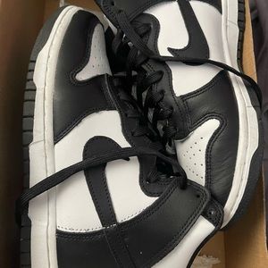 Nike high dunk pandas